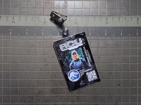 Jurassic World Acu Custom Photo Id Badge Etsy