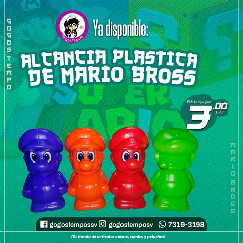 Alcancía plástica de Mario Bross tienda