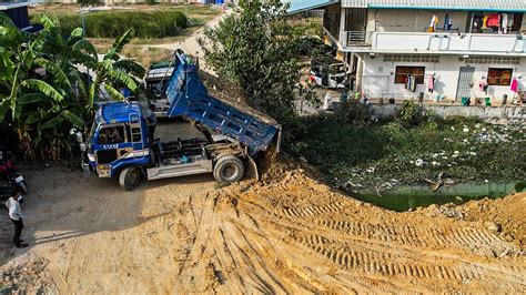 Incredible New Project By Bulldozer Pushing Dirt Clearing Land With