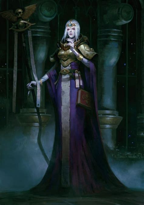 Portrait Of Female Psyker Warhammer K Setting Sh