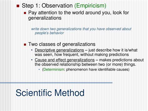 Empiricism Is Important In The Scientific Method Because It Emphasizes