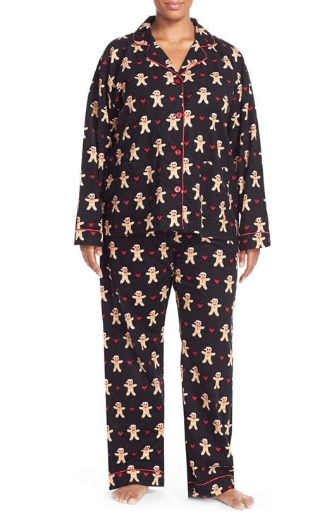 Pj Salvage Print Flannel Pajamas Plus Size Nordstrom