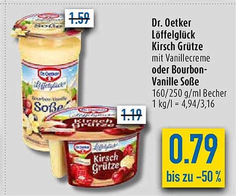 Dr Oetker L Ffelg Ck Kirsch Gr Tze Oder Bourbon Vanille So E Angebot