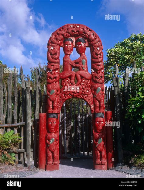 Gateway Maori village, Rotorua, New Zealand Stock Photo - Alamy