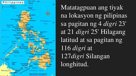 Ano Ang Tiyak Na Lokasyon Ng Pilipinas Sa Longhitud Nangsapina