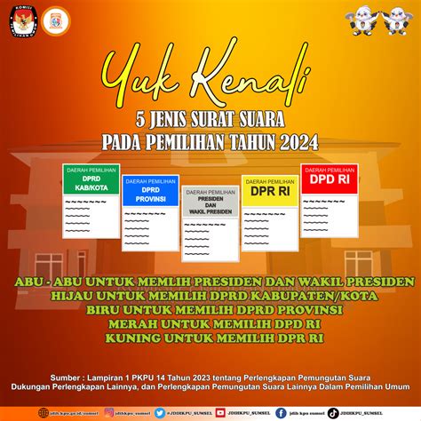 Mengenal Surat Suara Pemilu Jenis Warna Dan Cara Mencoblos Paito