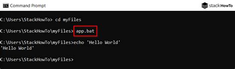 How To Run Batch File In CMD StackHowTo