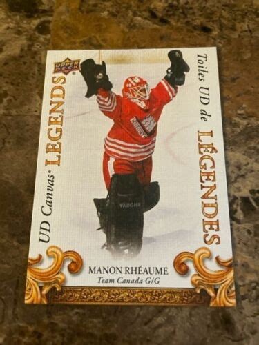 2023 Tim Hortons Legends Ud Canvas Legends Manon Rheaume Cl 15 Ebay