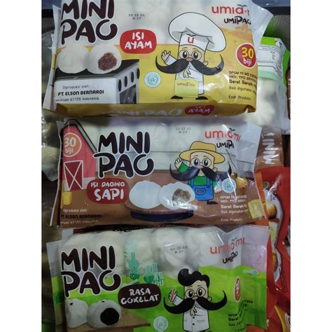 Jual Umiami Minipao Mini Pao Bakpao Bapao Ayam Sapi Coklat 30 Pcs