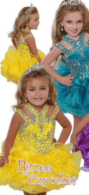 Ritzee Girls 279 Size 2 Cupcake Short Pageant Dress Layer Ruffle Glitz ...