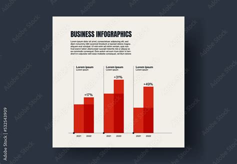 Business Annual Growth Chart Infographics Stock Template | Adobe Stock