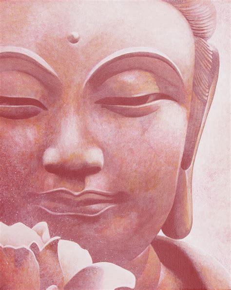 Pink Buddha With Flower Painting By Yuri Leitch Fine Art America