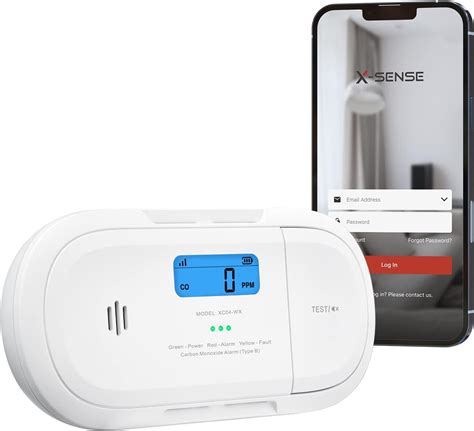 X Sense Wi Fi Détecteur de Monoxyde de Carbone Intelligent