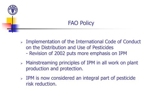 Ppt Integrated Pest Management International Policies And Trends