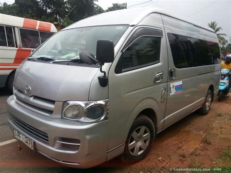 Sri Lanka Van Rentalshire Kdh High Roof Van For Your Tour