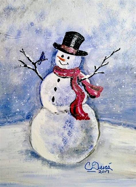 Kids Painting Class: Snowman | Conneaut Arts Center