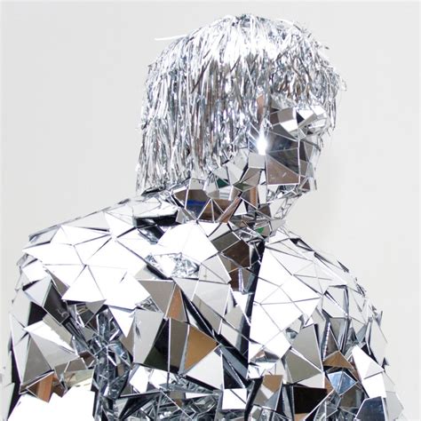 Mirror Man Hair Glass Man Performance Costume Suit Etsy