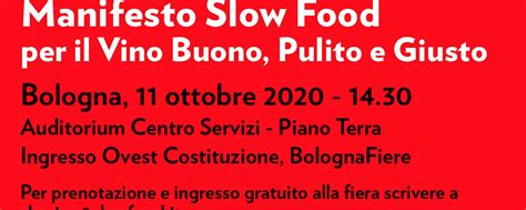 Slow Food Annuncia Il Manifesto Per Il Vino Buono Pulito E Giusto