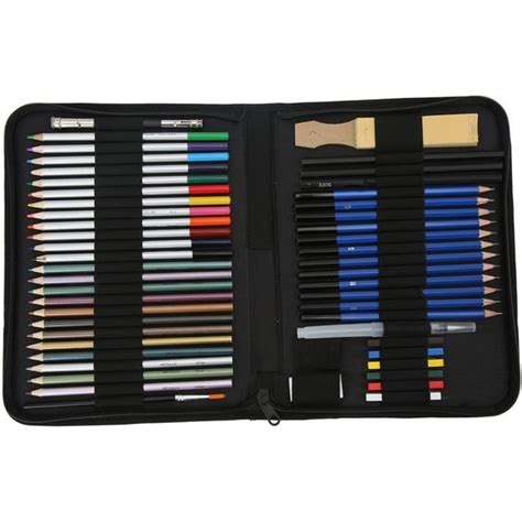 Kit De Crayons À Dessin Croquis Dessin Crayons De Couleur Kit Croquis