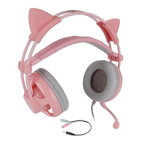 Gowenic H2 Cute Gaming Headset Cat Ear Headphone Stereo Gaming Headset