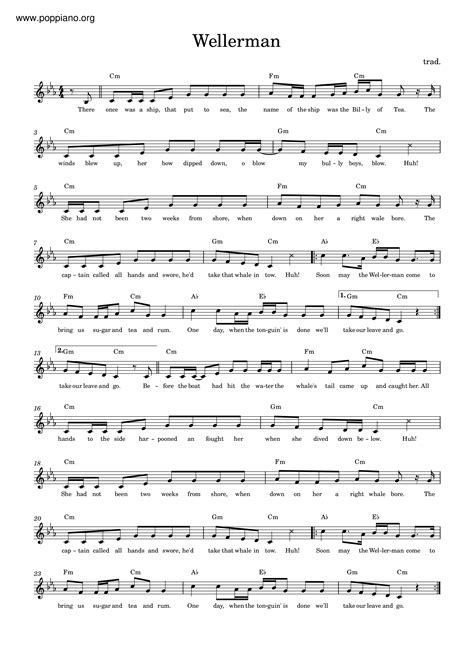 Nathan Evans The Wellerman Sheet Music Pdf Free Score Download ★