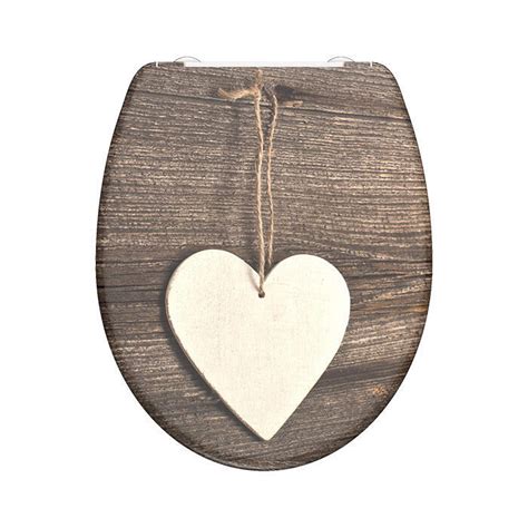 A interiéry WC sedátko Wood Heart 82377 duroplast soft close Obchod