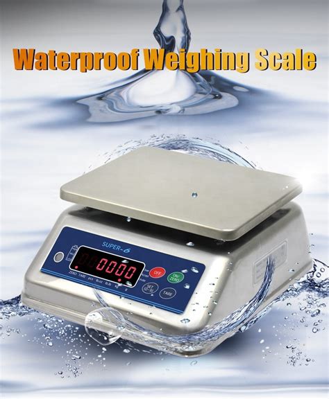 IP68 30kg Dual LED Display 304 Stainless Steel Digital Waterproof Weigh