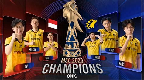 Indonesia's Onic Esports crowned Mobile Legends Southeast Asia Cup (MSC ...