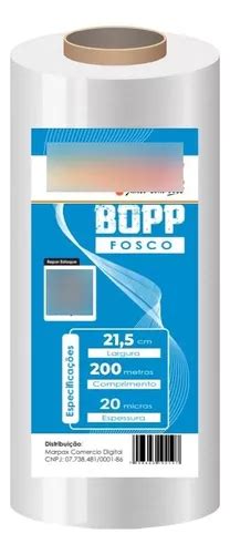 Bopp Fosco Para Laminação Bobina A4 21 5cmx200m Marpax 01un