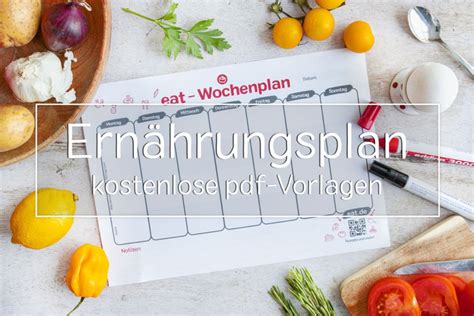 Ernährungsplan Wochenplan 3 kostenlose pdf Vorlagen