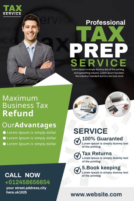 Tax Service Flyer Template Postermywall