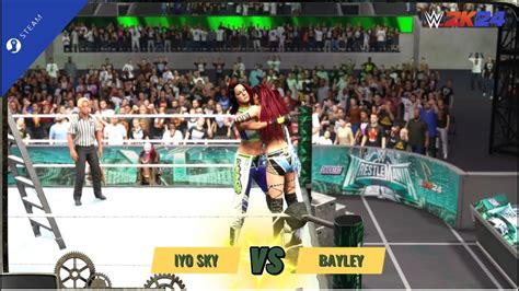 WWE 2K24 Iyo Sky Vs Bayley For Women Championship At WrestleMania XL