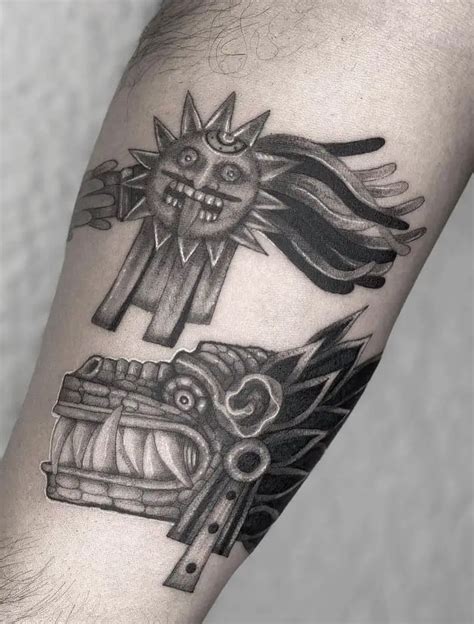 La Historia De Los Tatuajes Aztecas Y Su Significado Tatuajes