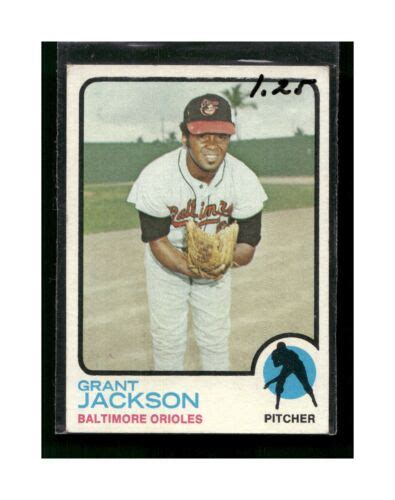 1973 Topps Baltimore Orioles Baseball Card 396 Grant Jackson VG EBay