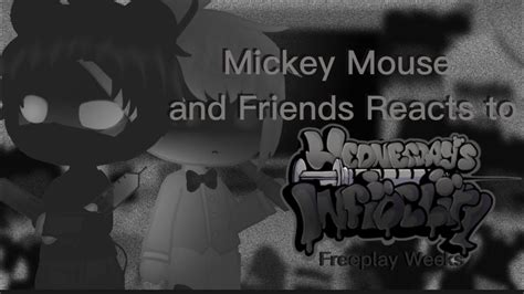 Mickey Mouse And Friends React To Fnf Wednesday Infidelity Freeplay