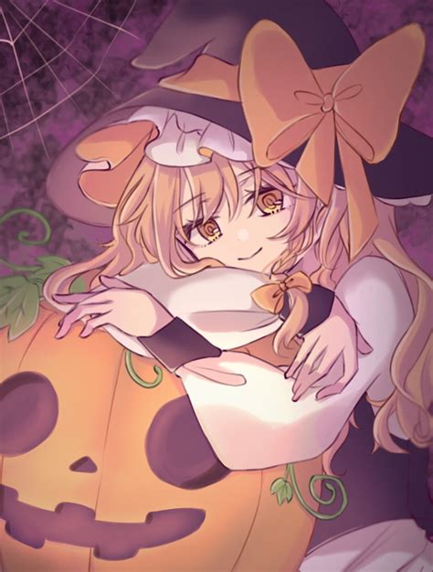 Safebooru 1girl Black Headwear Blonde Hair Bow Braid Halloween