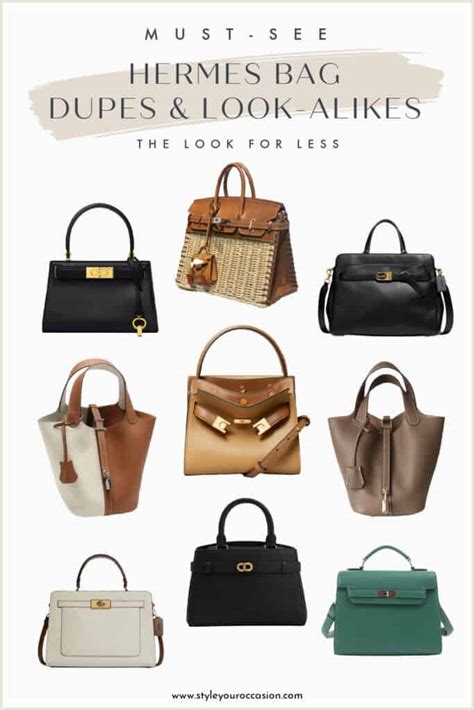 Hermes Dupe Bag 2024 Best Kelly Birkin Picotin Look Alikes