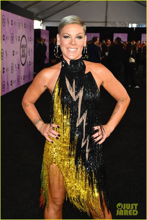 Pink Rules The Red Carpet with Husband Carey Hart & Their Two Kids at ...