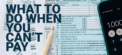 Owe Taxes To The Irs What To Do When You Cant Pay