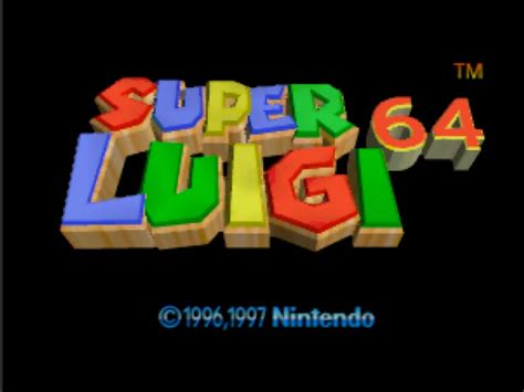 Super Luigi 64 History And Download N64 Squid