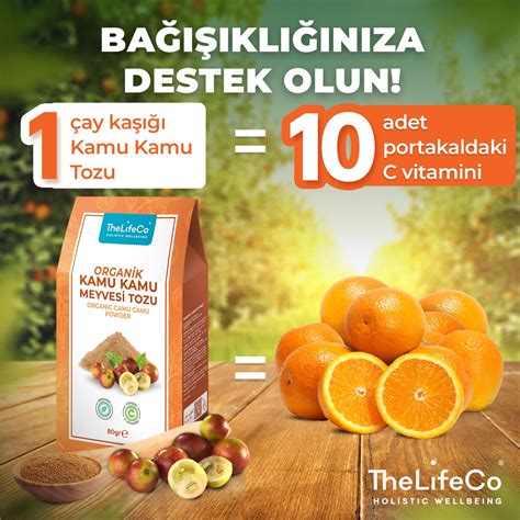 TheLifeCo Organik Kamu Kamu Meyvesi Tozu 80 gr Camu Camu Fiyatı