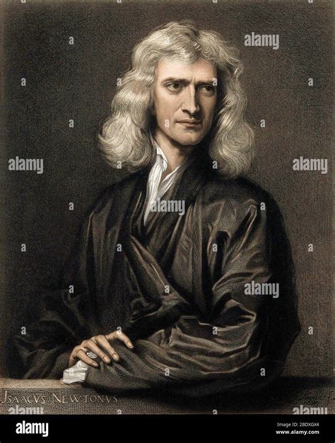 Isaac Newton English Physicist Stock Photo Alamy