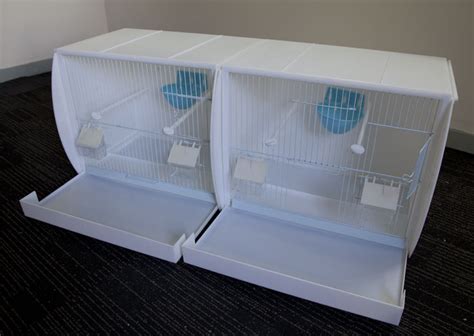 Set Of 2 Stackable Canary Finch Breeding Bird Cage With Nest Pan Ebay