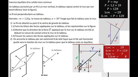 Exercice Quilibre D Un Solide Soumis Trois Force Solide Mobile