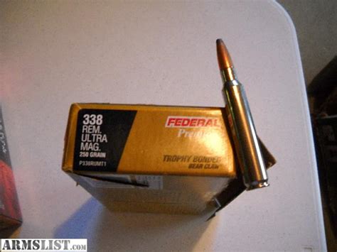 ARMSLIST For Sale 338 Rem Ultra Mag Ammo Federal Premium