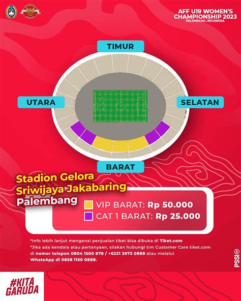 Daftar Harga Tiket Pertandingan AFF U19 Womens Championship 2023