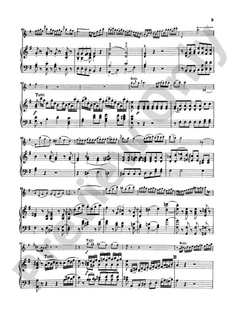 Mozart Concerto No 1 In G Major K 313 Flute Part S Wolfgang