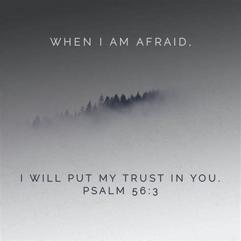 Psalm 56 3 When I Am Afraid Encouraging Bible Verses