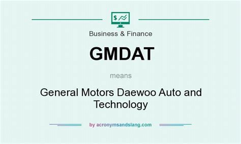 What does GMDAT mean? - Definition of GMDAT - GMDAT stands for General ...