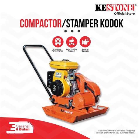 Jual Stamper Kodok Plate Compactor Mesin Pemadat Tanah Jalan Aspal